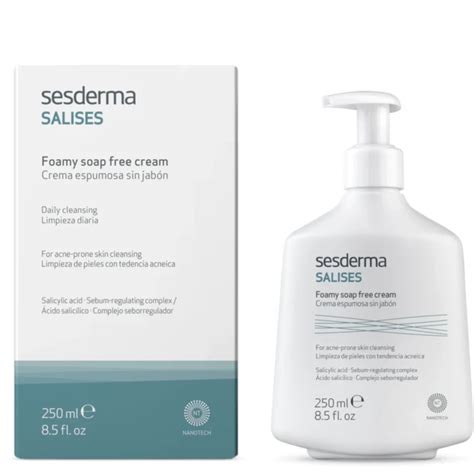 Sesderma Salises Foamy Soap Free Cream For Acne Prone Skin Lyskin