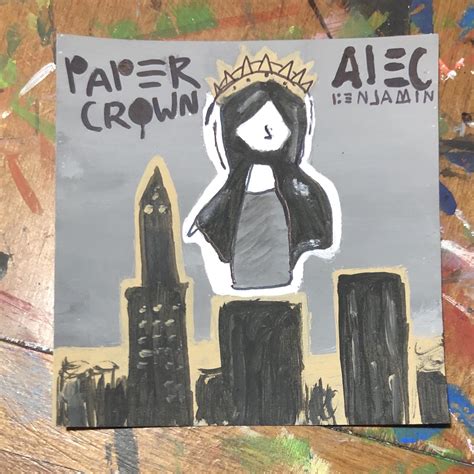 I painted the Paper Crown cover : r/AlecBenjamin