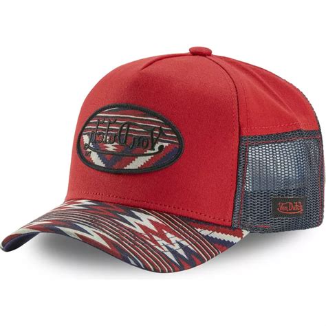 Von Dutch Atru Inc Red Trucker Hat Caphunters De