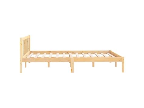 Cadre De Lit Bois De Pin Massif 140x190 Cm Conforama