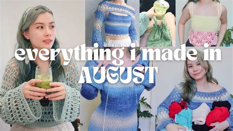 Everything I Crocheted And Knit In August Mesh Sweaters Dresses