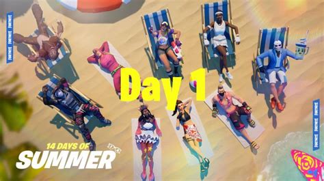 Fortnite Days Of Summer Challenges And Rewards Day Fortnite