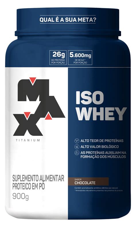 Iso Whey Chocolate 900g Max Titanium Corpo And Suplemento Loja De