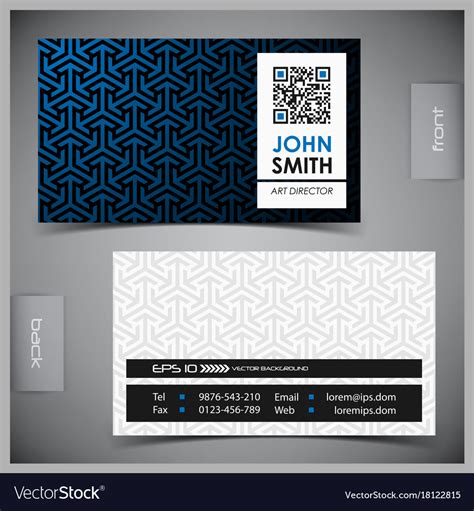 Set of creative business cards Royalty Free Vector Image