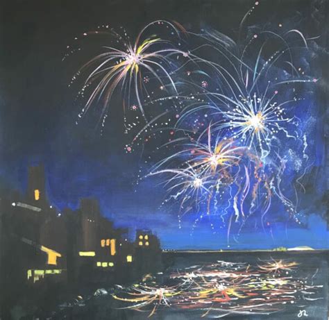 Fireworks off Cromer Pier - Jean Hawke