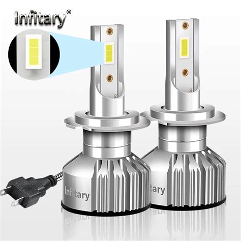 Infitary Mini Auto H7 H4 Led Koplampen 12000LM 6500K H1 H3 H11 H13 HB3