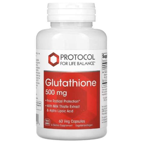 Protocol For Life Balance L Glutathione Mg Veg Caps