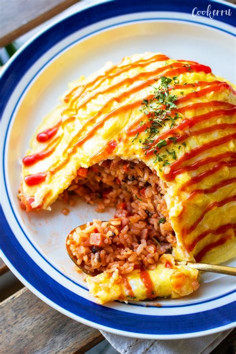 Minute Omurice Japanese Omelette Rice Recipe Omurice Recipe