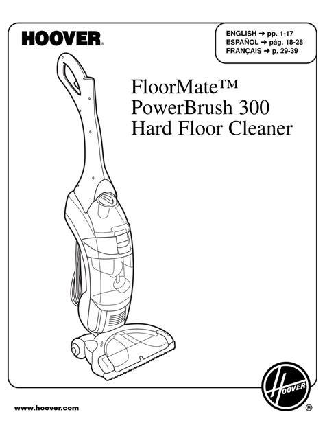 Hoover Professional Floormate Deluxe Manual