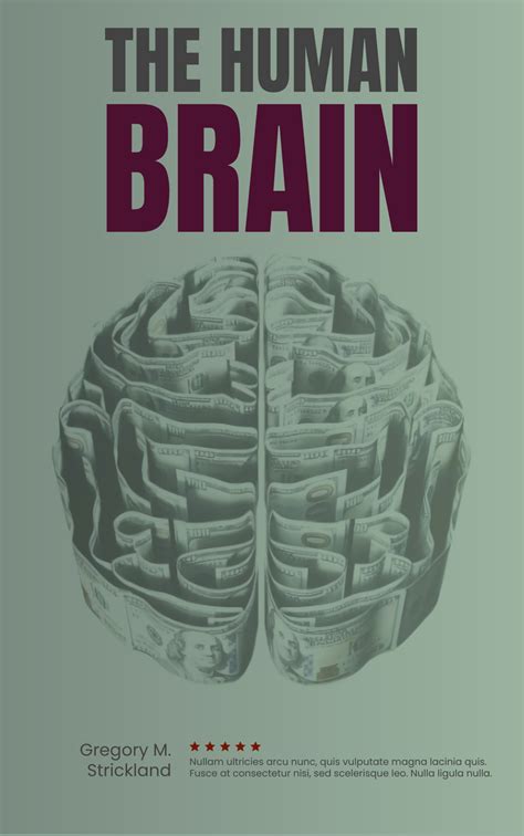 The Human Brain Book Cover | Book Cover Template