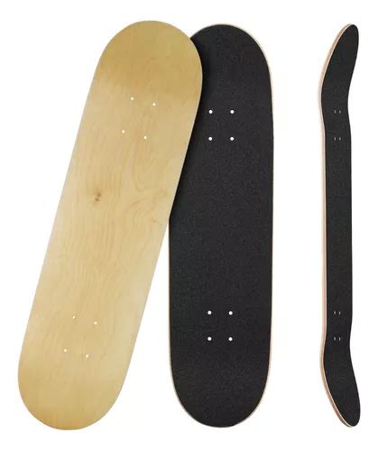 Tabla Deck Patineta Skate In Blank Maple Lisa Con Lija Env O Gratis