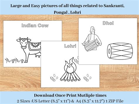 Sankranti Coloring Pages, Pongal Coloring Pages, Festival of Sankranti ...