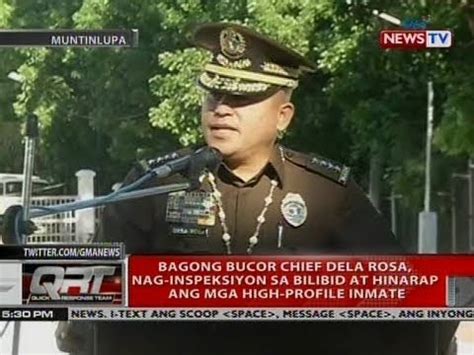 QRT Bagong BuCor Chief Dela Rosa Nag Inspeksiyon Sa Bilibid At