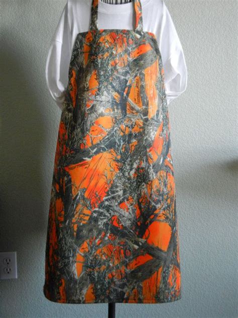 Orange Camo Apron Plus Size True Timber Waterproof Blaze 2 Xl Apron