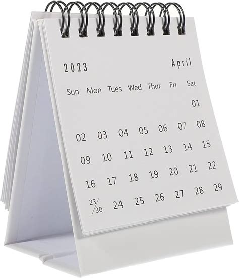 Mini Calendrier De Bureau 2023 Calendrier Flip Debout Bureau Portatif