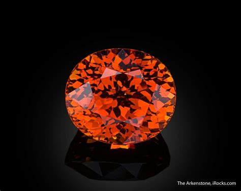 Spessartite Garnet Natural Faceted Orange International Gem Society