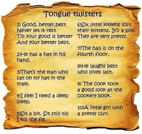 Pin By Caleb Dykes On Funnylariousterical Tongue Twisters Tongue