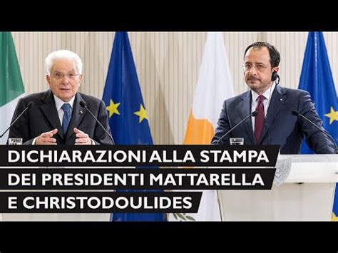 Dichiarazioni Alla Stampa Del Presidente Mattarella E Del Presidente