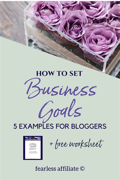 Business Goals Examples | Goal examples, Goal setting worksheet, Business goals