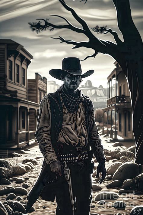 Gunslingers Of Old West 1 Digital Art By Peter Awax Fine Art America