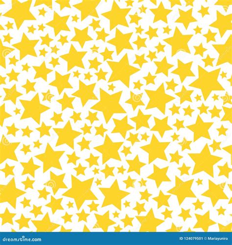 Yellow Transparent Seamless Star Background Stock Image - Illustration ...