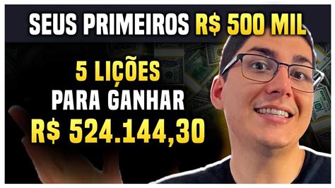 Como JUNTAR seus PRIMEIROS 500 MIL REAIS Mesmo Começando do Zero 5