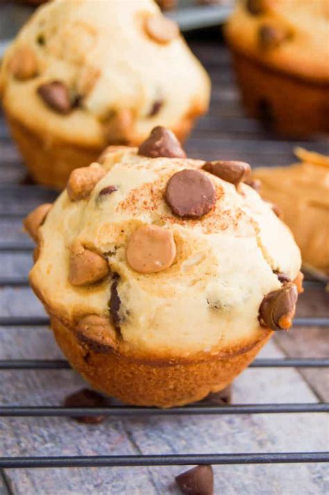 Peanut Butter Chocolate Chip Muffins • The Diary Of A Real Housewife