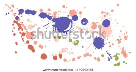 Watercolor Stains Grunge Background Vector Sprawling Stock Vector