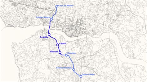 A nova linha de Metro entre Porto e Gaia estação a estação