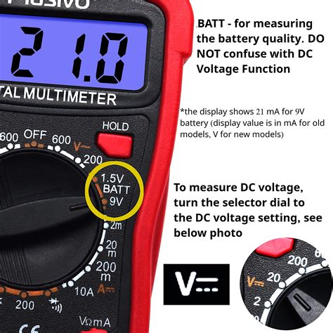 Snapklik Digital Multimeter Tester Counts Ac Dc Voltmeter