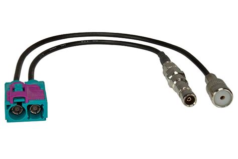 Antennenadapter Doppel Fakra Buchse ISO 50 Caraudio24 De