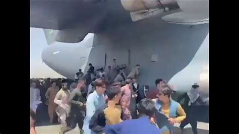 Afghans Cling To Us Air Force Plane As It Takes Off To Flee Afghanistan