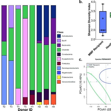 Metagenomic Shotgun Sequencing Profiles For Mmf Recipients Blue Download Scientific Diagram