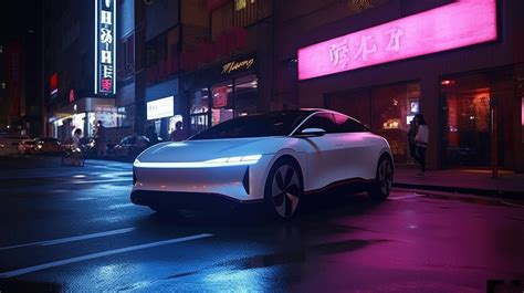 A White Sports Car Parked On The Side Of A Street