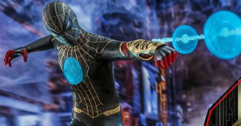 Spider Man No Way Home Hot Toys Figure Brings A Better Look At New Black Gold Suit