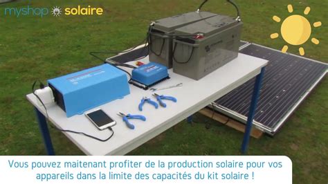 Monter Son Kit Solaire AUTONOME 2 Panneaux Solaires 2 Batteries 24V