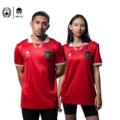 Jual JERSEY TIMNAS INDONESIA MILLS HOME REPLICA 2020 2022 SUPPORTER