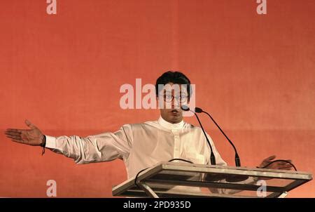 Maharashtra Navnirman Sena Leader Raj Thackeray India Asia Stock