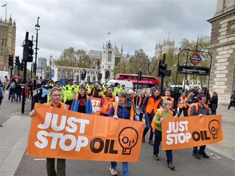 Just Stop Oil Activists Arrested In Blanket Ban On Protests On London