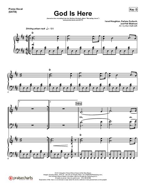 God Is Here Sheet Music Pdf Darlene Zschech Praisecharts