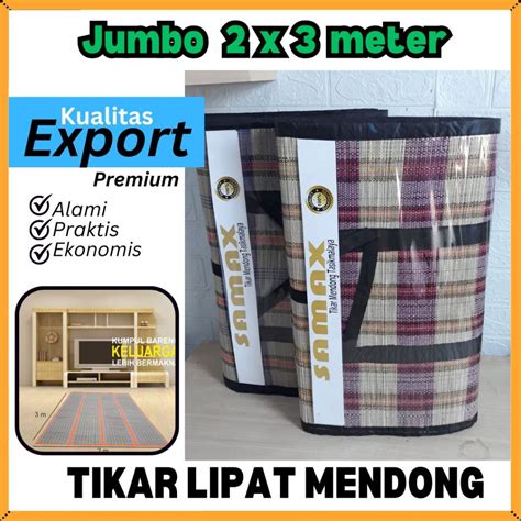 Jual Tikar Lipat Mendong Tradisional Berkualitas Anti Slip Ukuran Jumbo