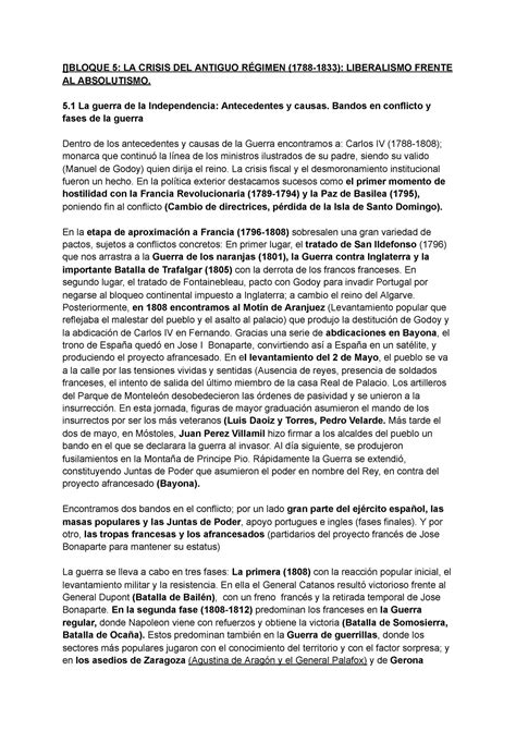 Resumenes B Bloque Historia Evau Bloque La Crisis Del