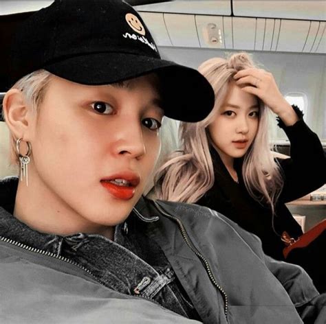 Jimin X Rose Jimin Kpop Couples Blackpink And Bts