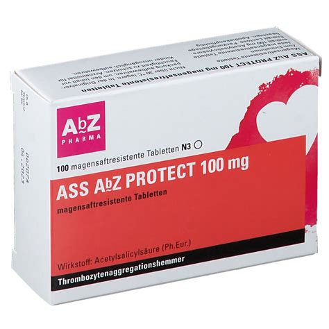 ASS AbZ PROTECT 100 Mg 100 St Shop Apotheke