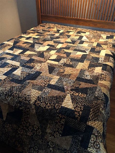 Beautiful Earth Tone Handmade Quilt Etsy