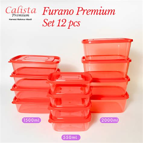 Jual Toples Plastik Calista Furano Premium Set 12 Pcs Food Container