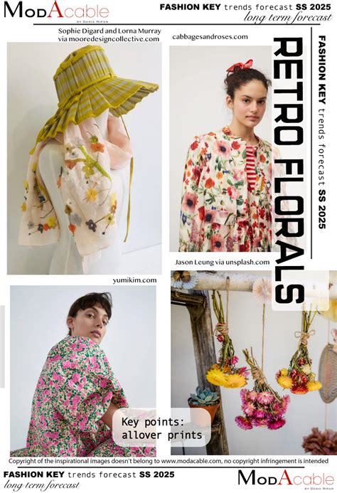 Ss25 Macro Trend Retro Florals Color Trends Fashion Fashion Trend