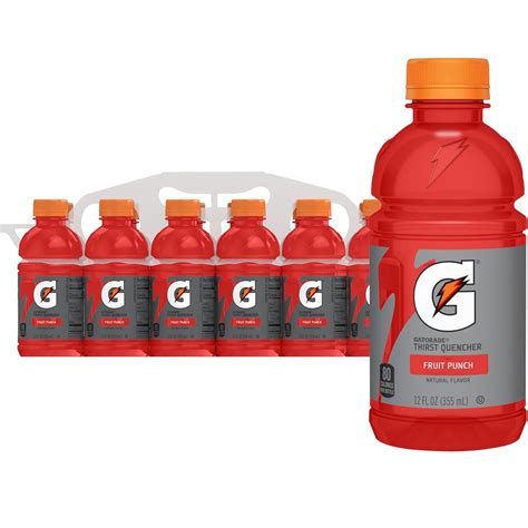 Gatorade Fruit Punch 12 Fl Oz Bottles 12 Pack