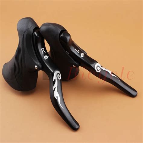 Road Bike Brake Levers Aluminum Alloy And Resin Front Rear Brake