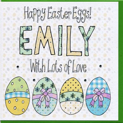 Personalised Easter Egg Card By Claire Sowden Design